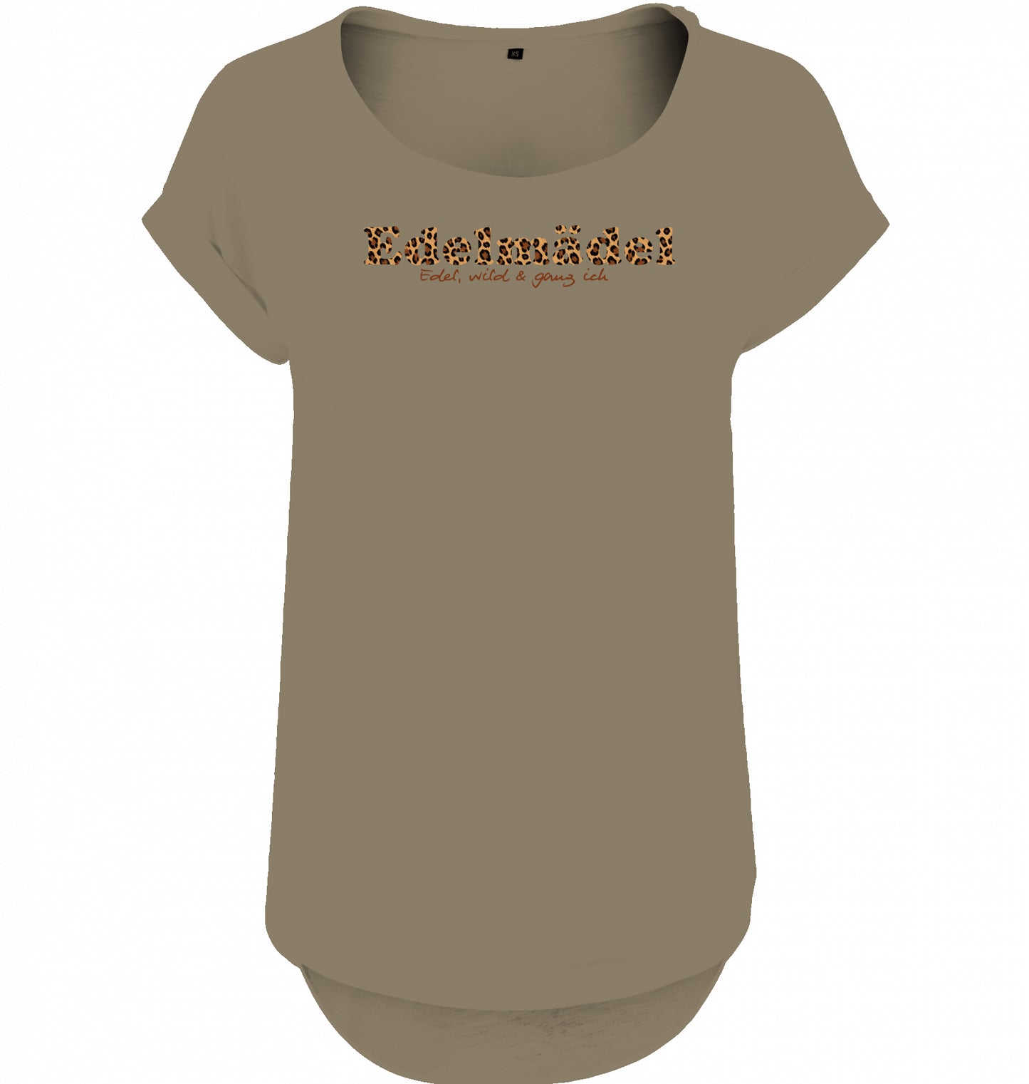 Shirt Edelmädel Slub Leo Logo