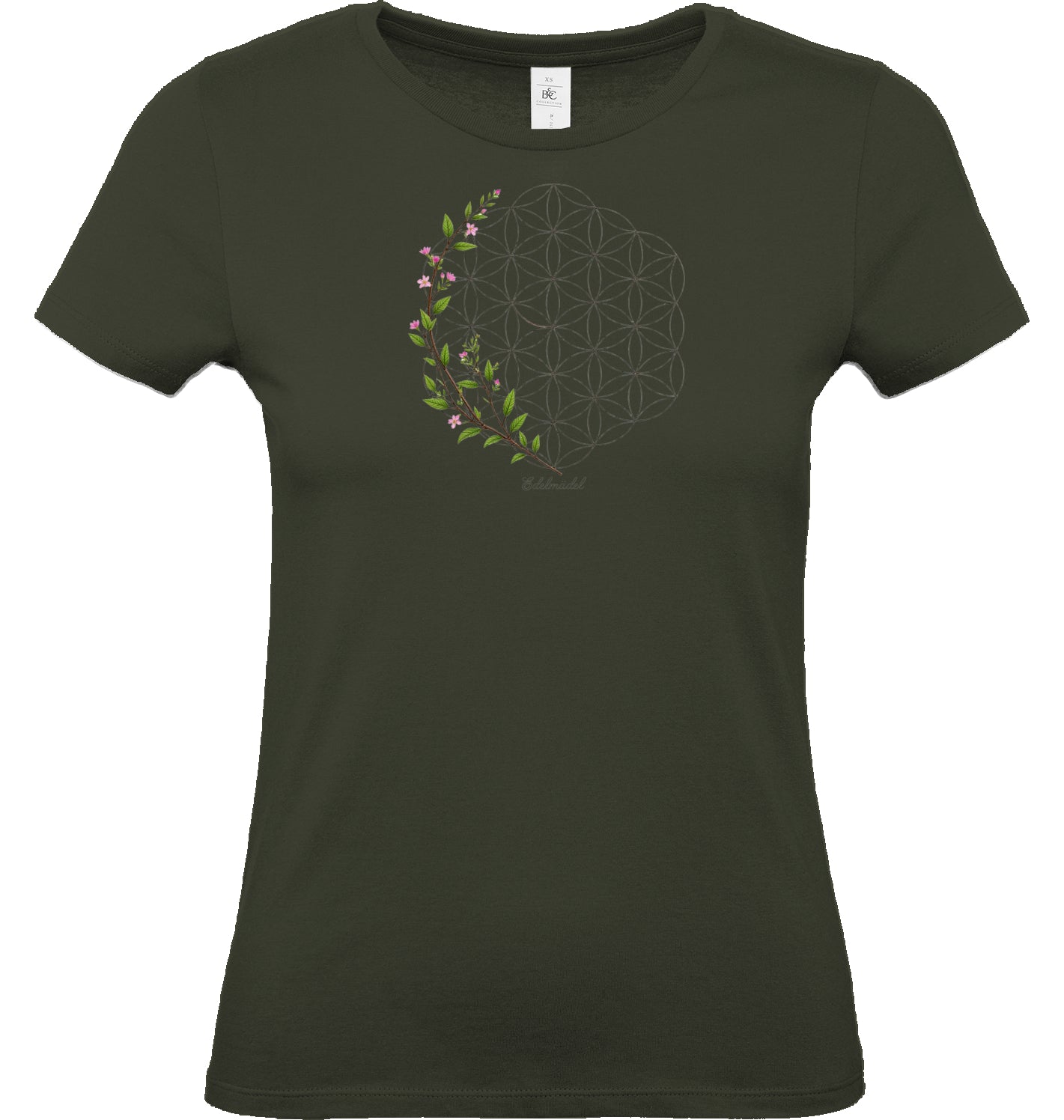 Shirt Edelmädel Premium Blume des Lebens