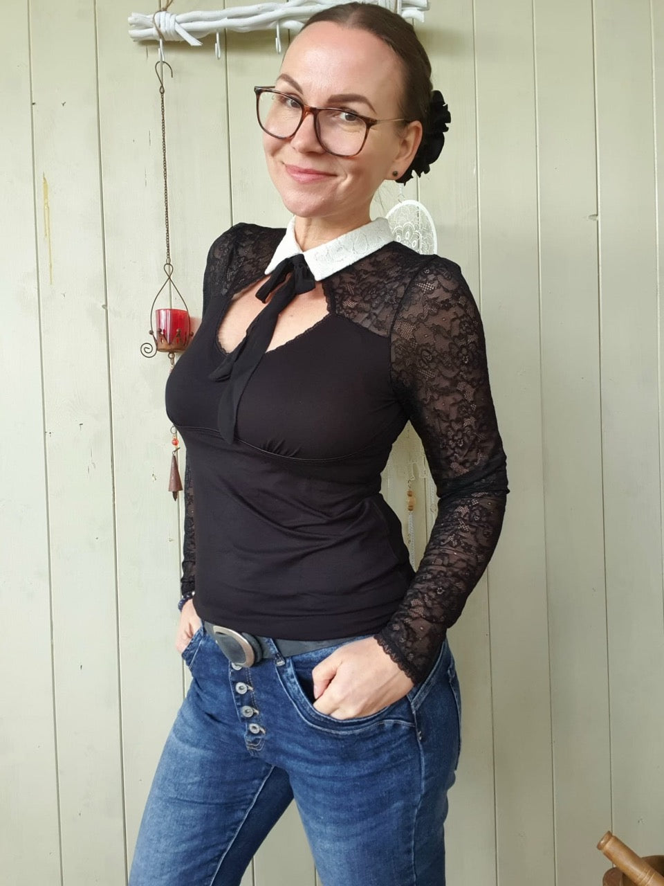 Shirt Asia Night Schwarz