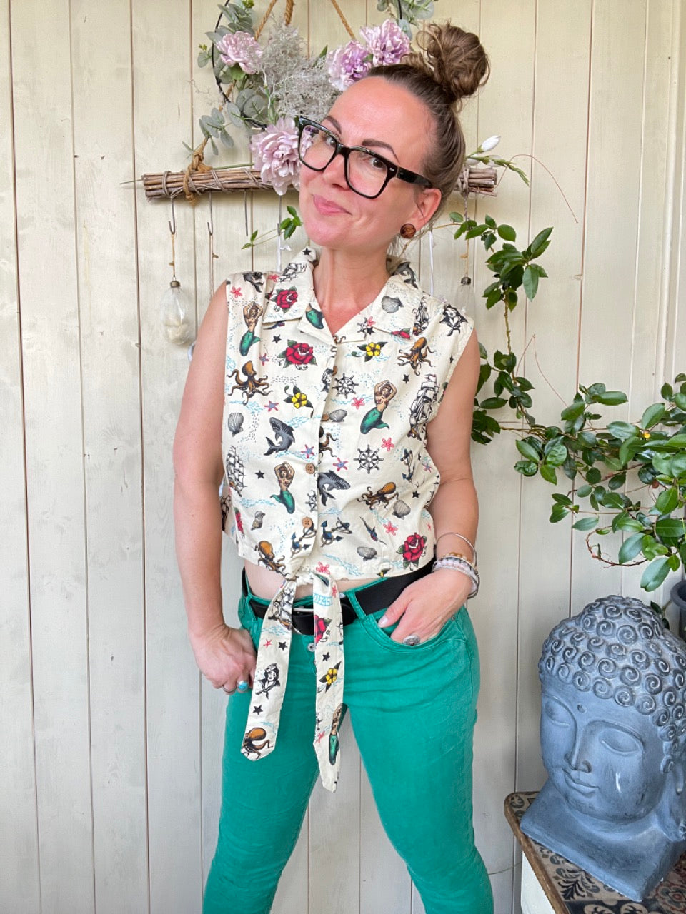 Bluse Tiki Beach Cream