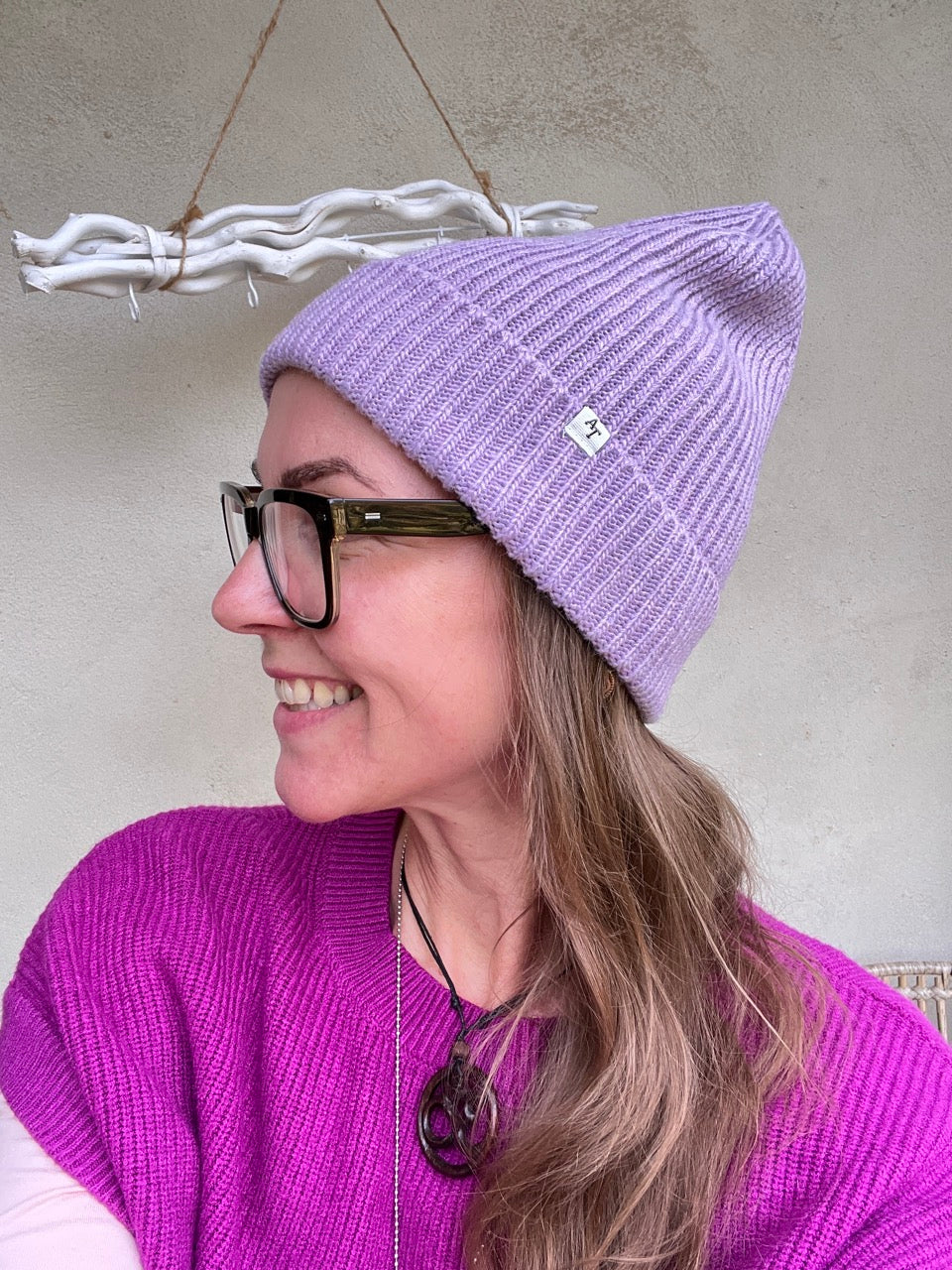 Mütze Beanie Enja Lavendel