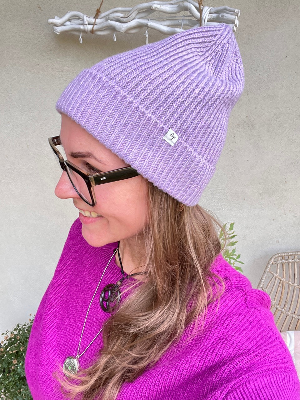 Mütze Beanie Enja Lavendel