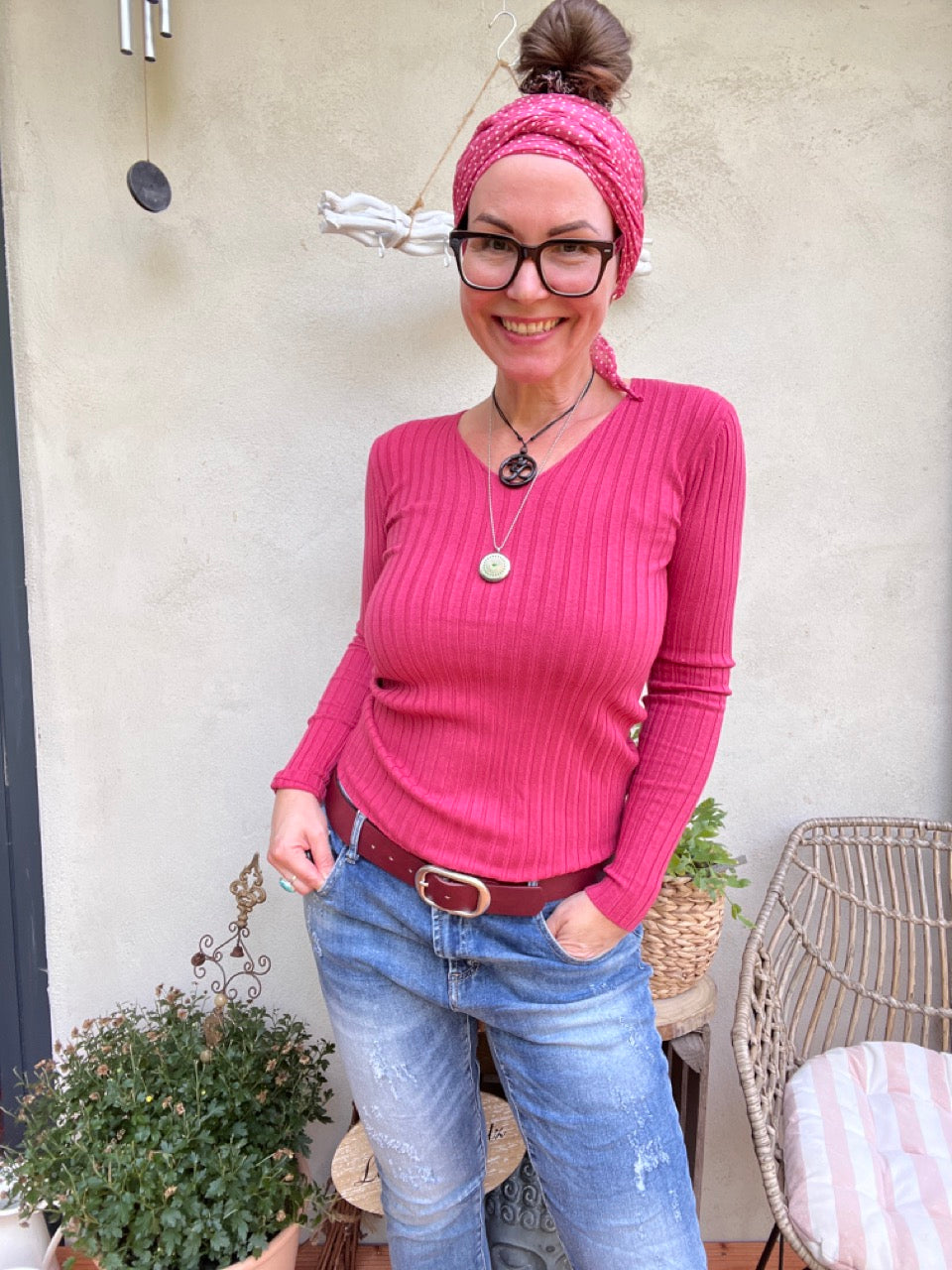 Pulli Cleo Himbeere