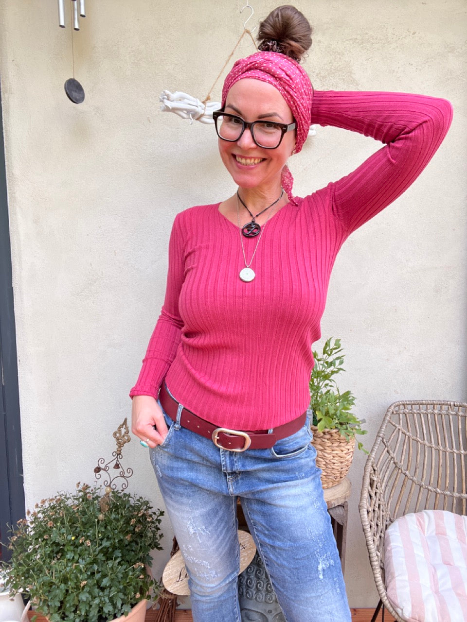 Pulli Cleo Himbeere