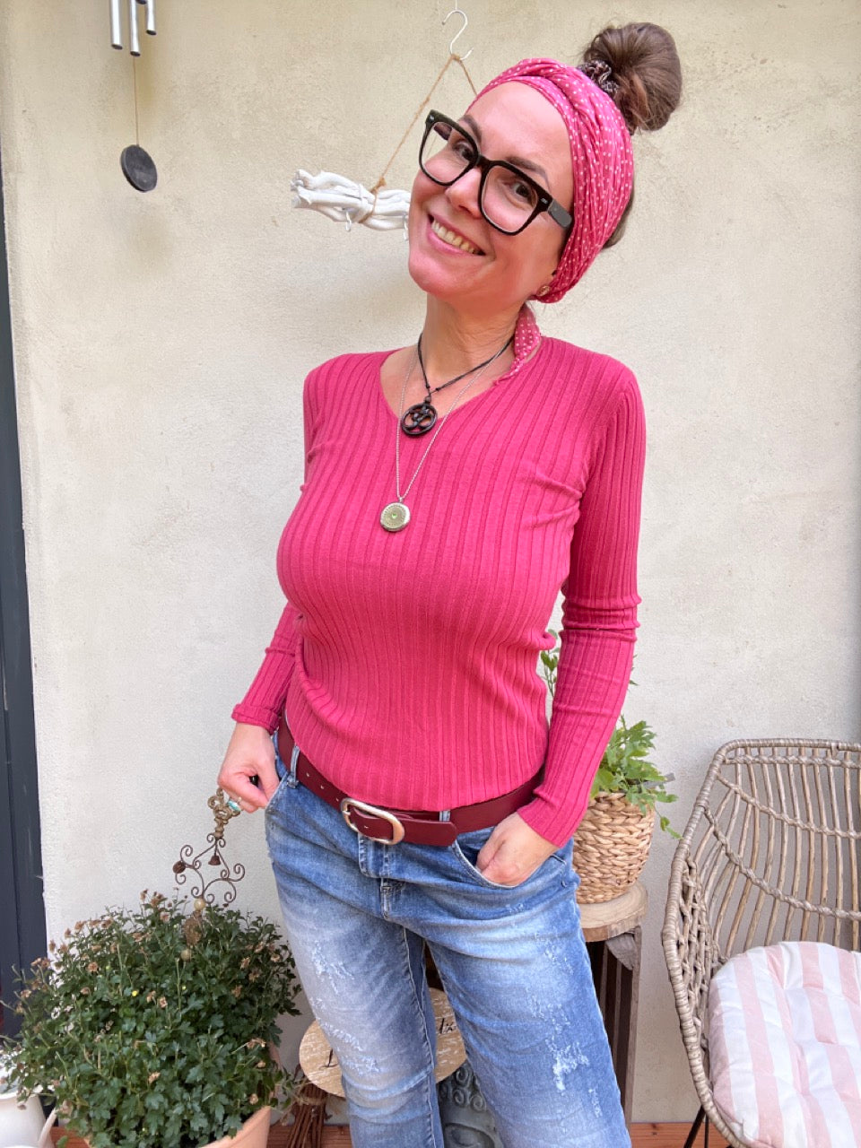 Pulli Cleo Himbeere