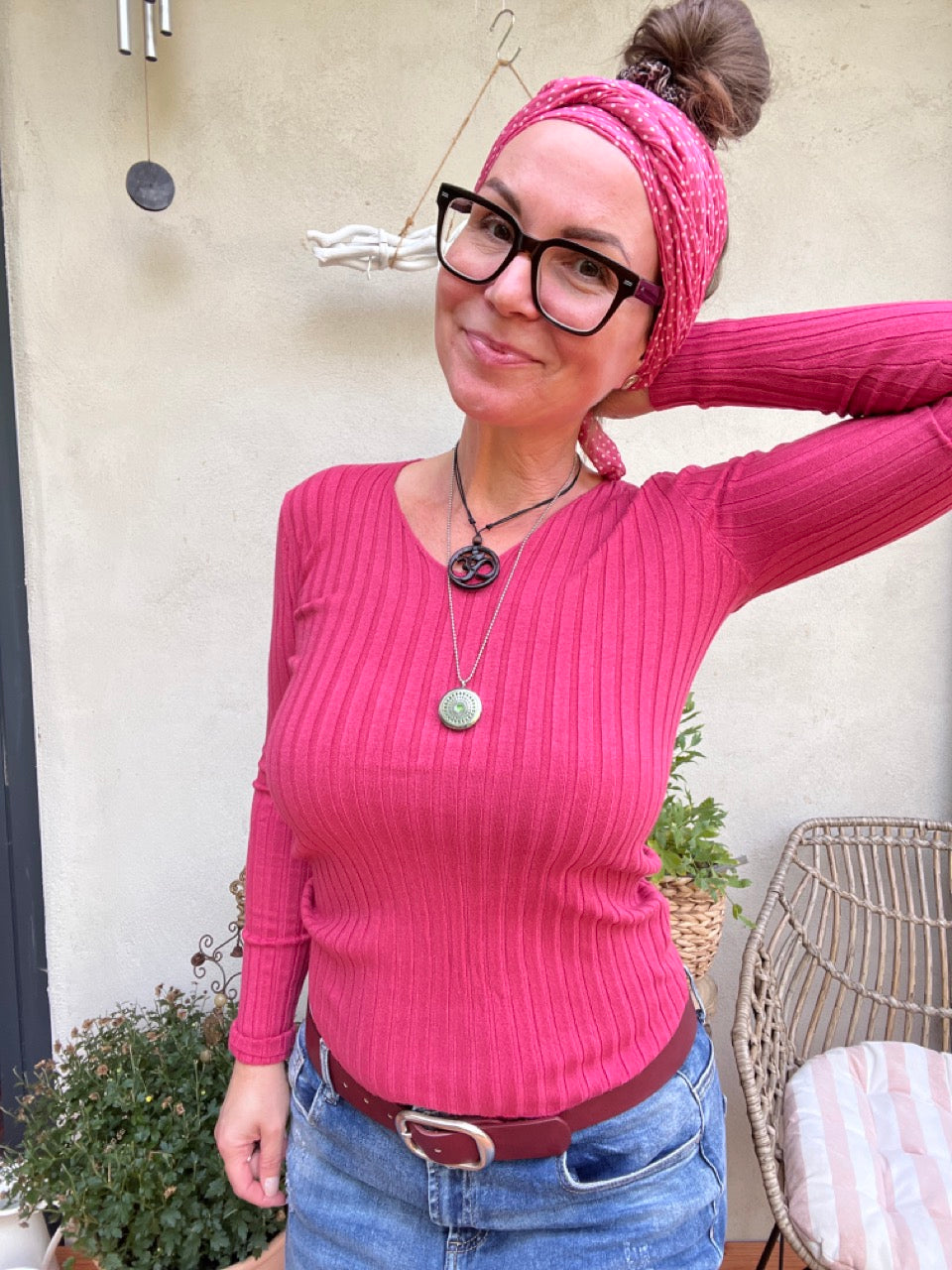 Pulli Cleo Himbeere