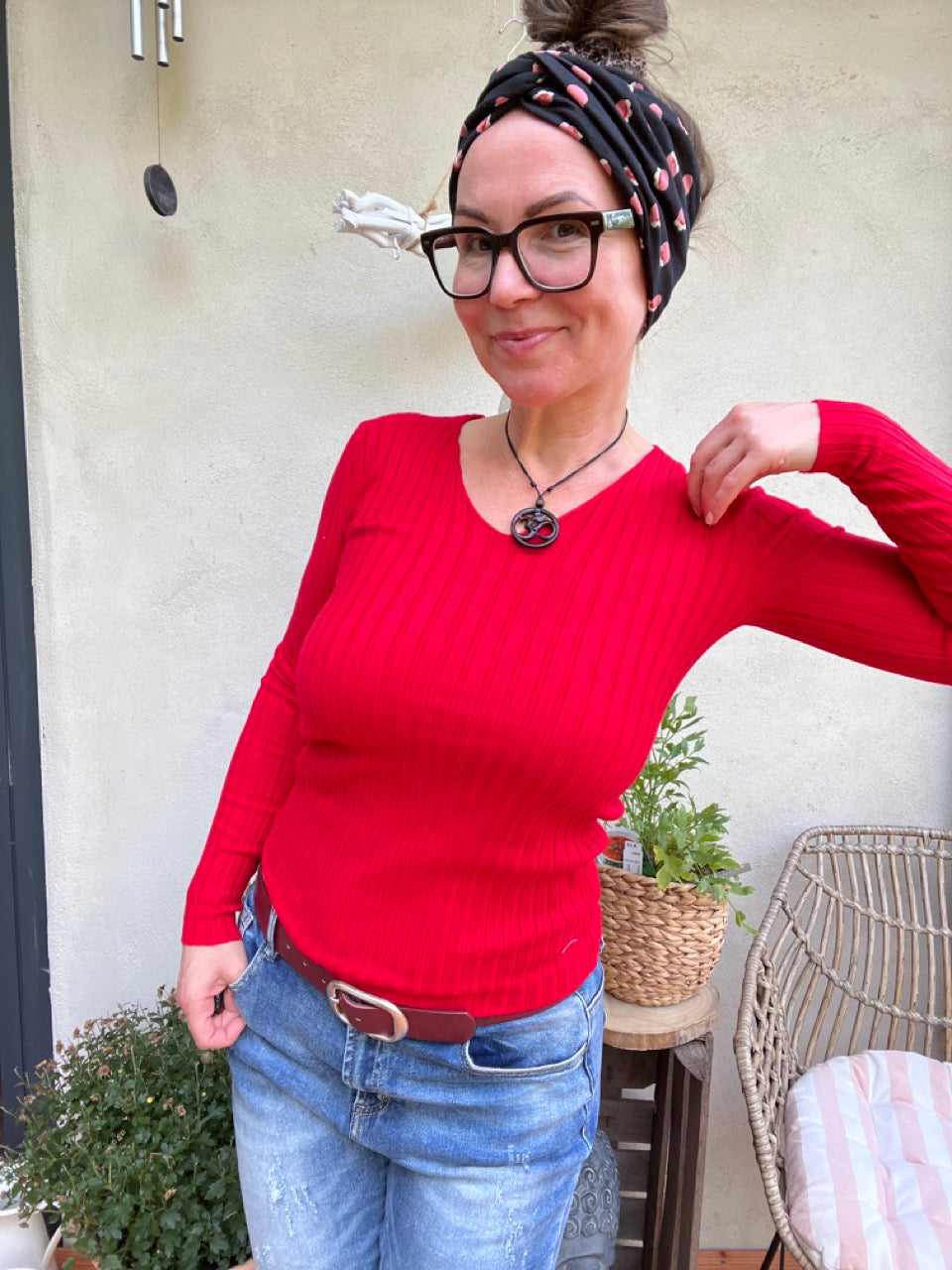 Pulli Cleo Rot