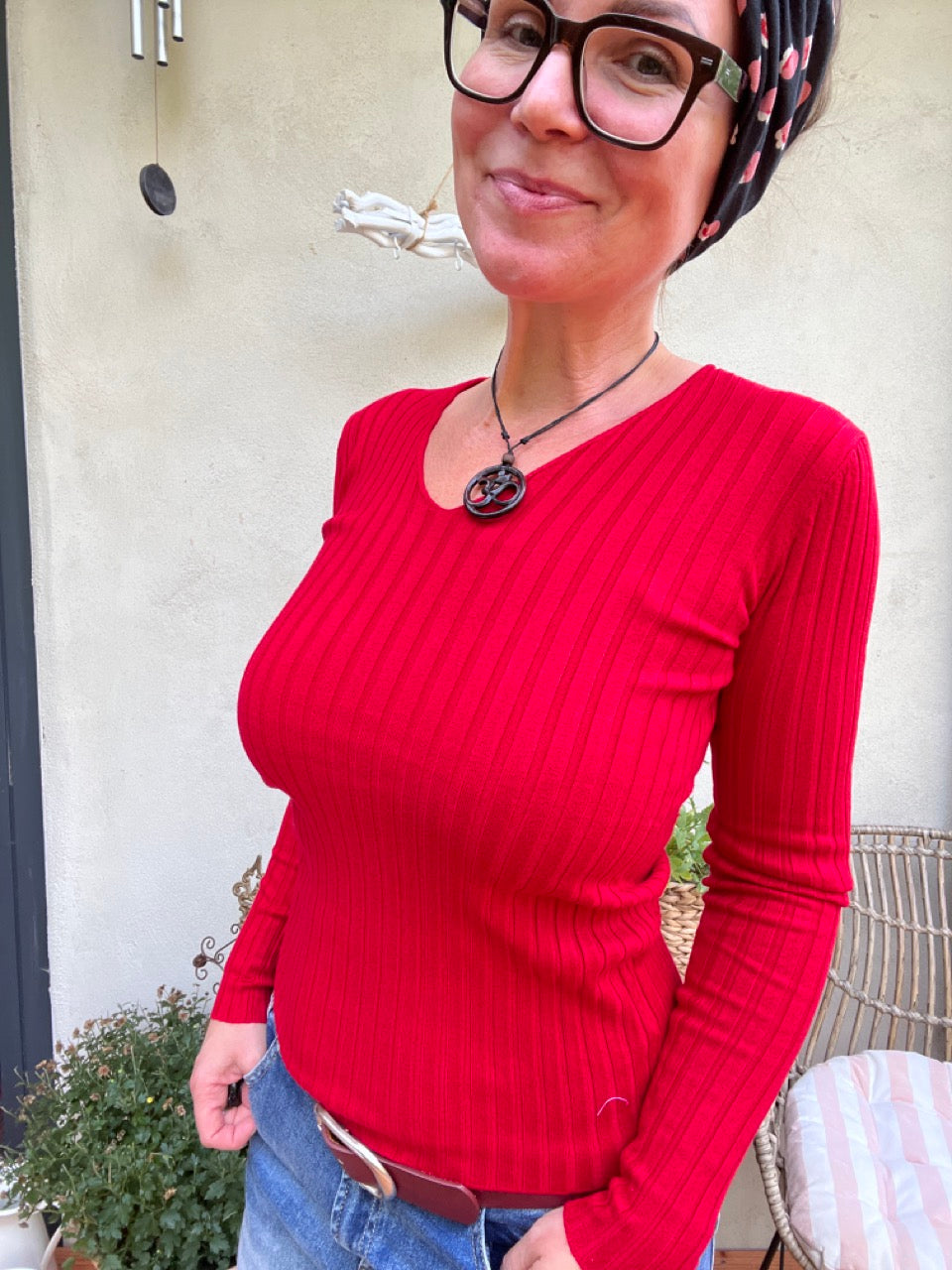 Pulli Cleo Rot