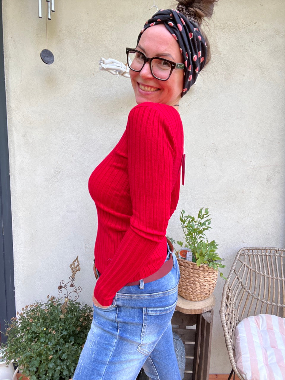 Pulli Cleo Rot