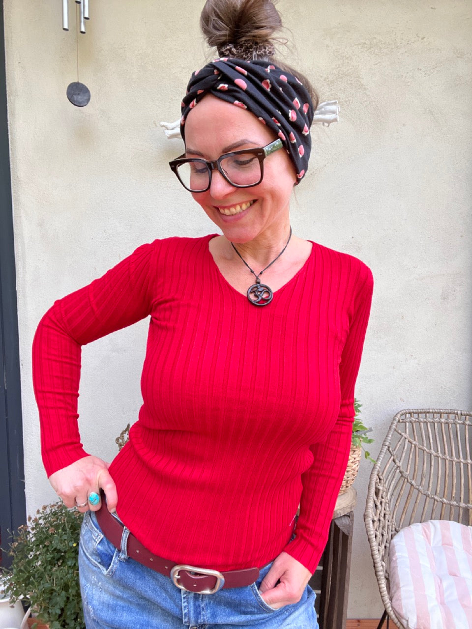 Pulli Cleo Rot