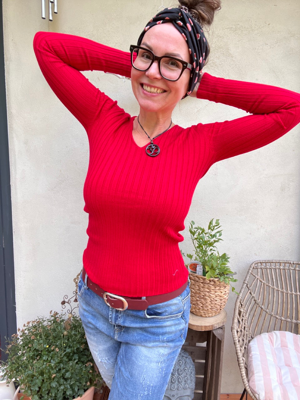Pulli Cleo Rot