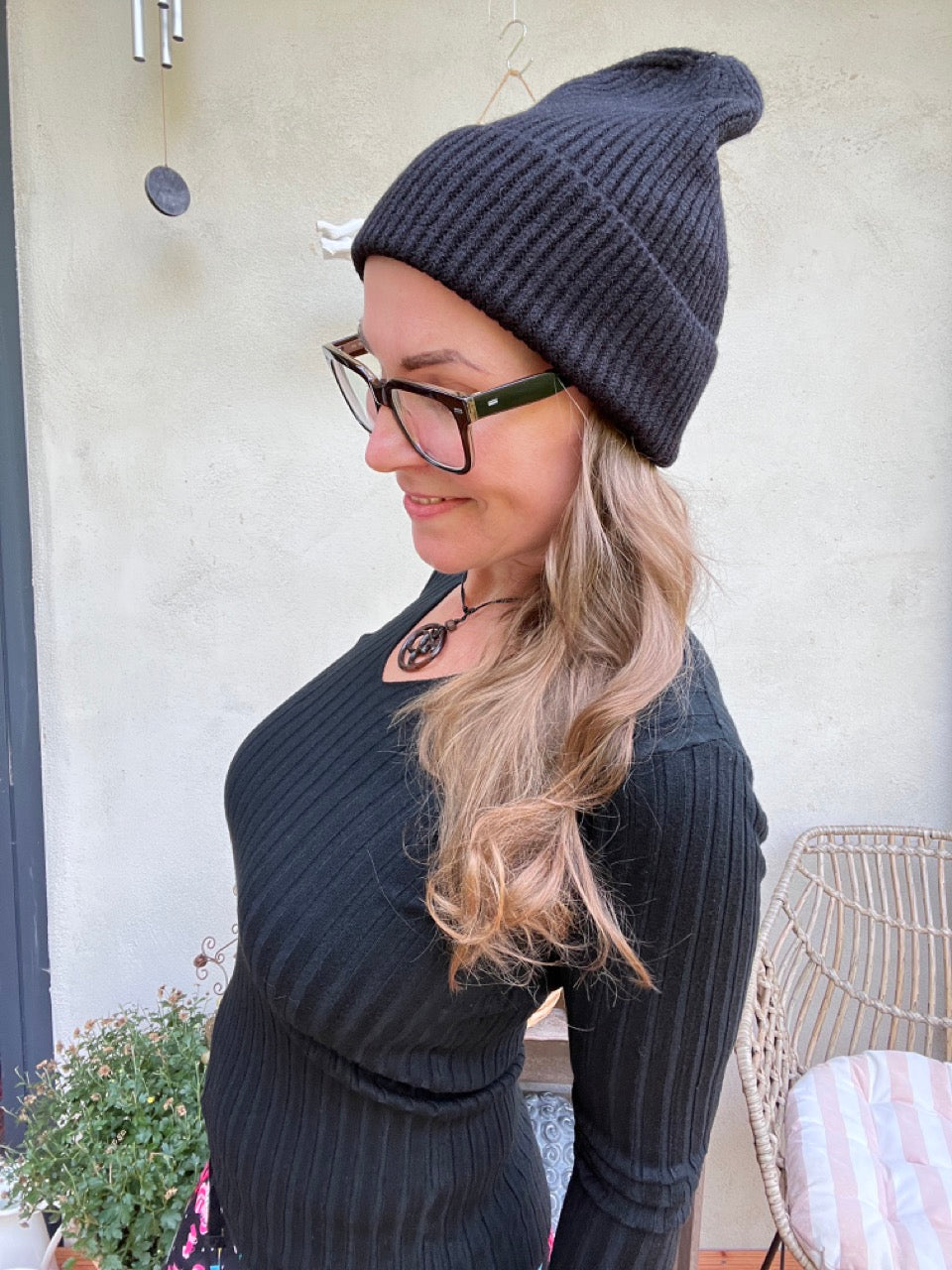 Mütze Beanie Lotte Schwarz