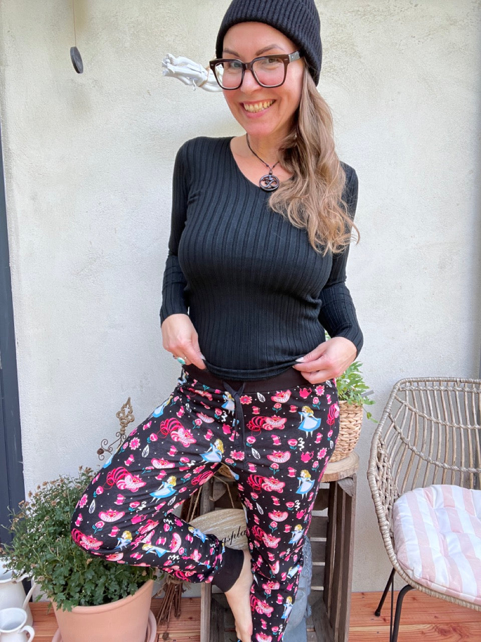 Sweatpants Tea Time Schwarz