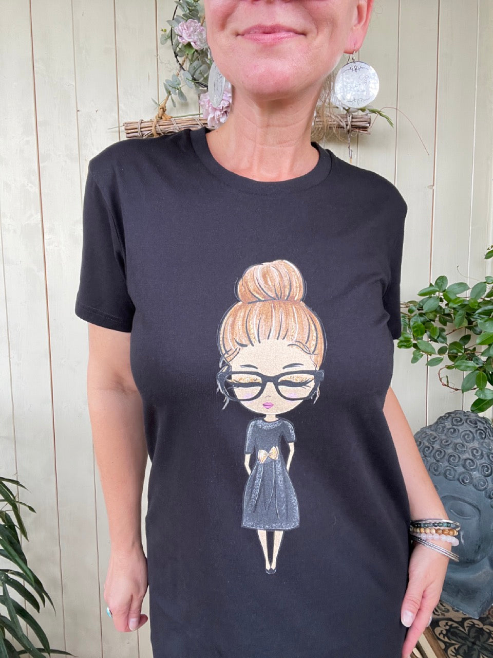 Shirt Dress Organic Frollein Käthe Schwarz
