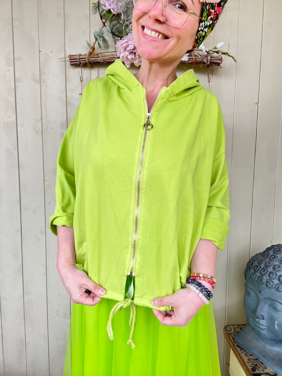 Sweatjacke Lotta Kiwi Grün