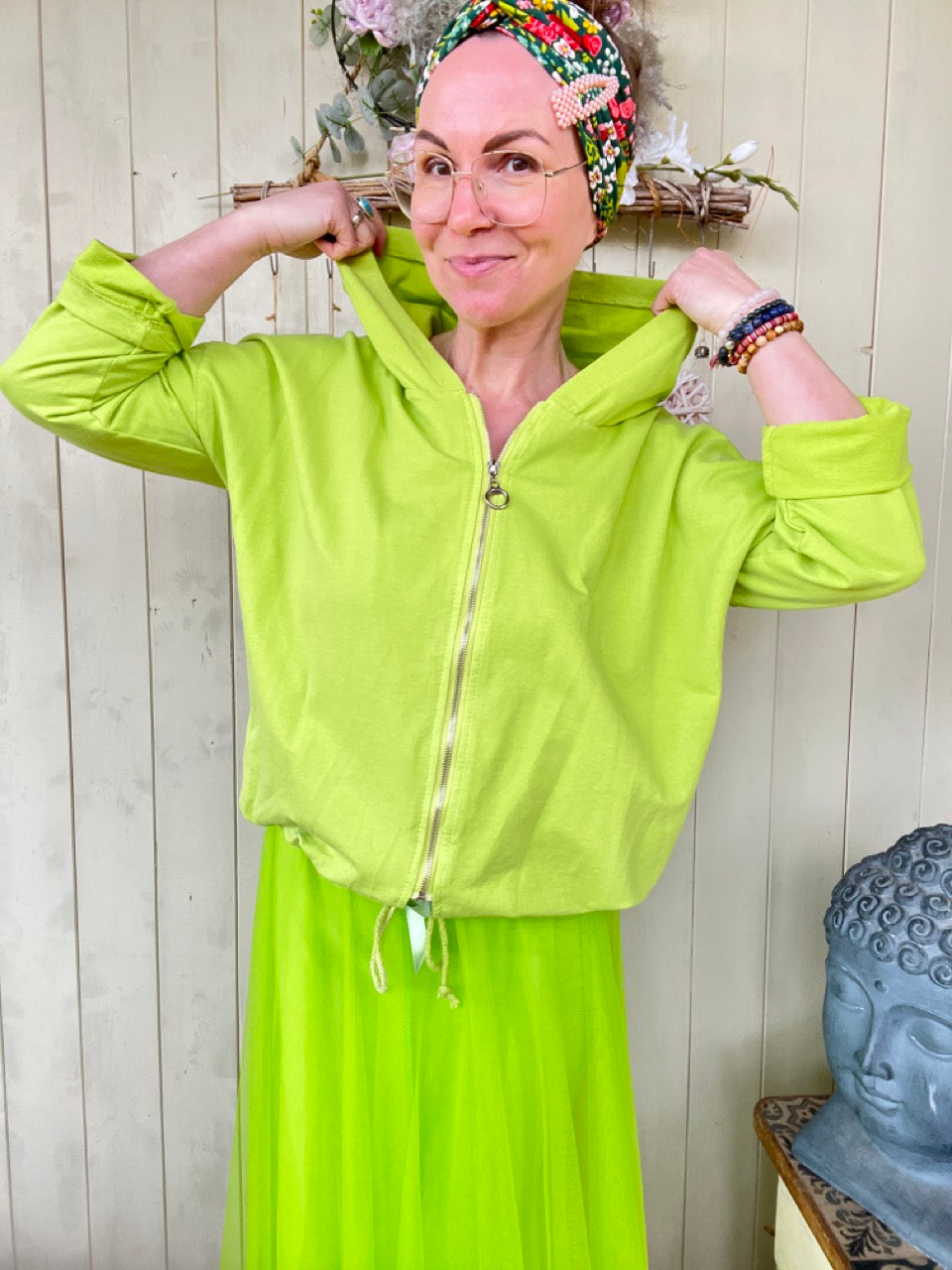 Sweatjacke Lotta Kiwi Grün