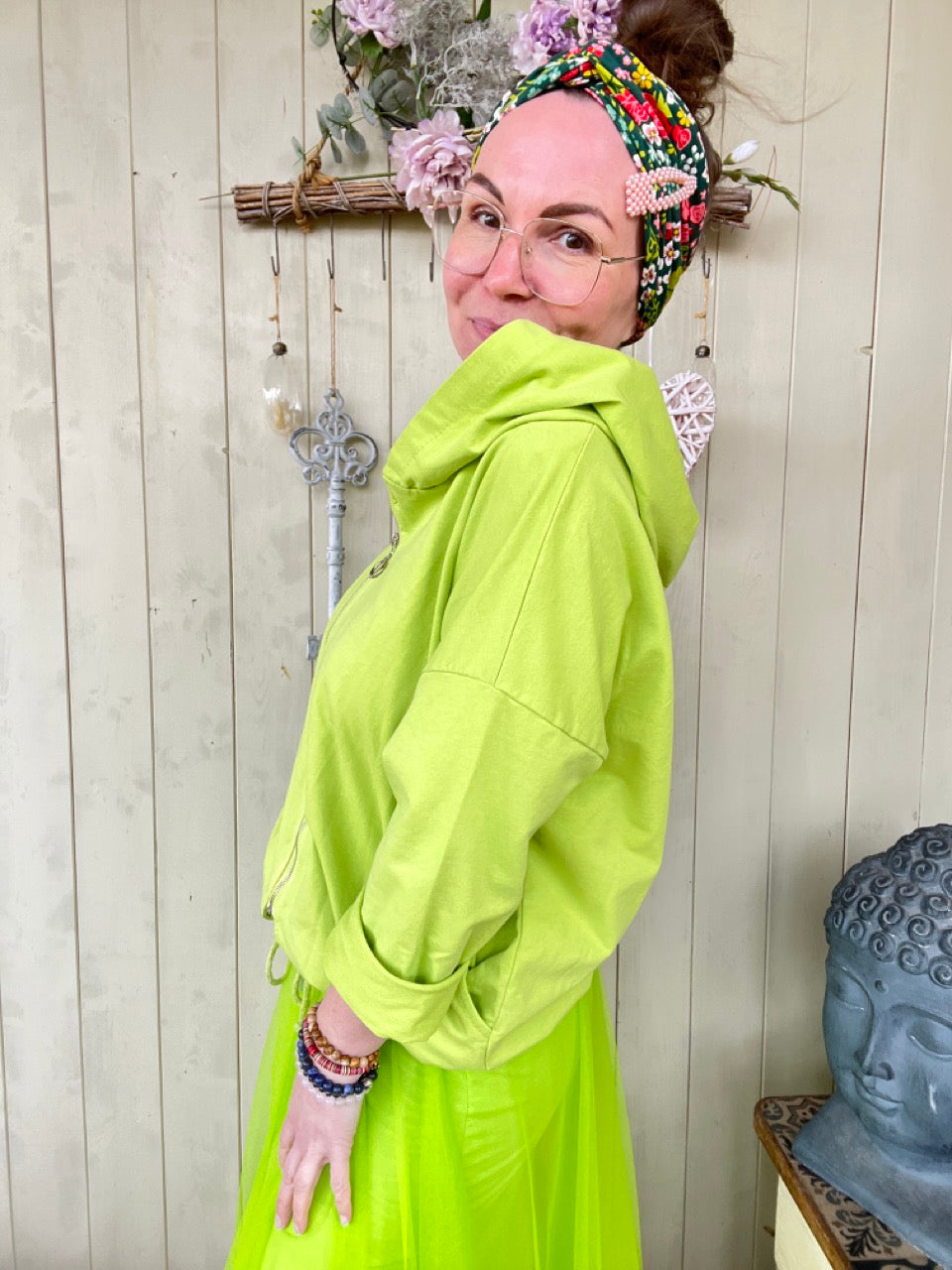 Sweatjacke Lotta Kiwi Grün