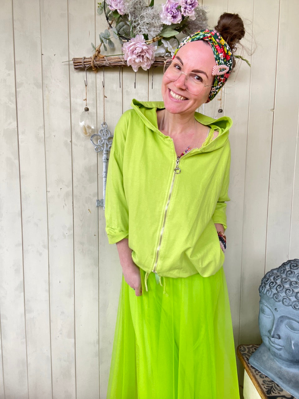 Sweatjacke Lotta Kiwi Grün