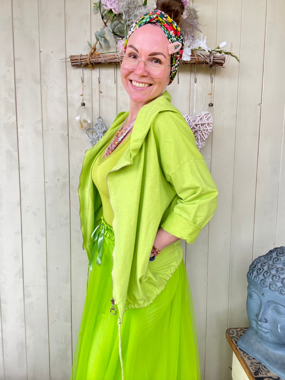 Sweatjacke Lotta Kiwi Grün