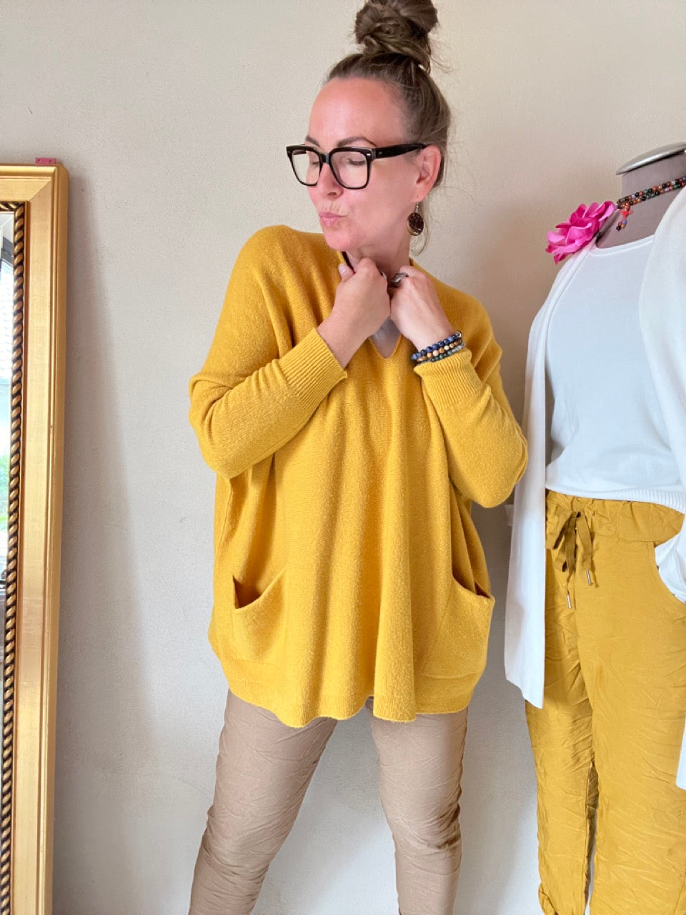 Pulli Nice Day Senfgelb
