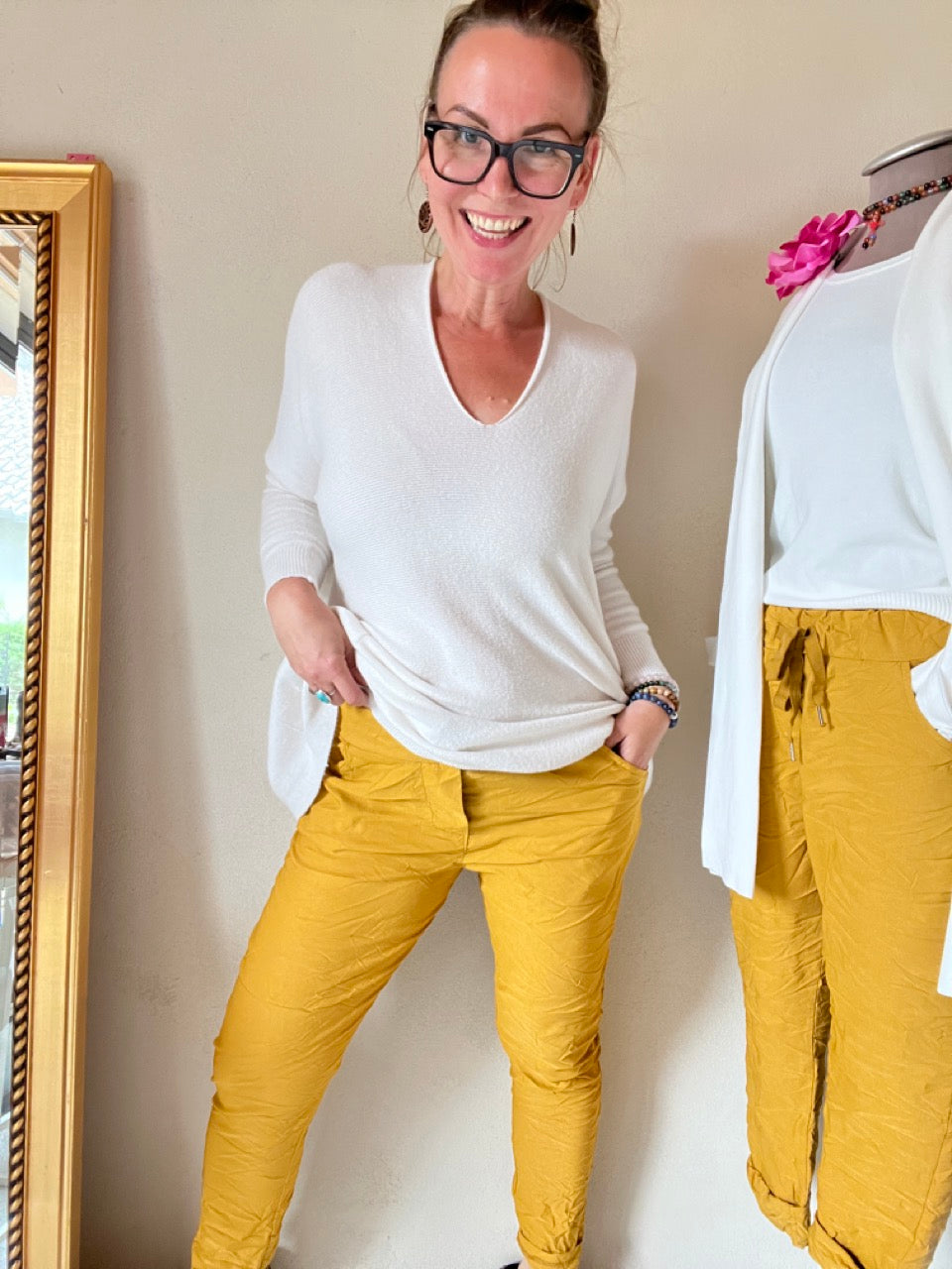 Jogpants Nice Style Senfgelb