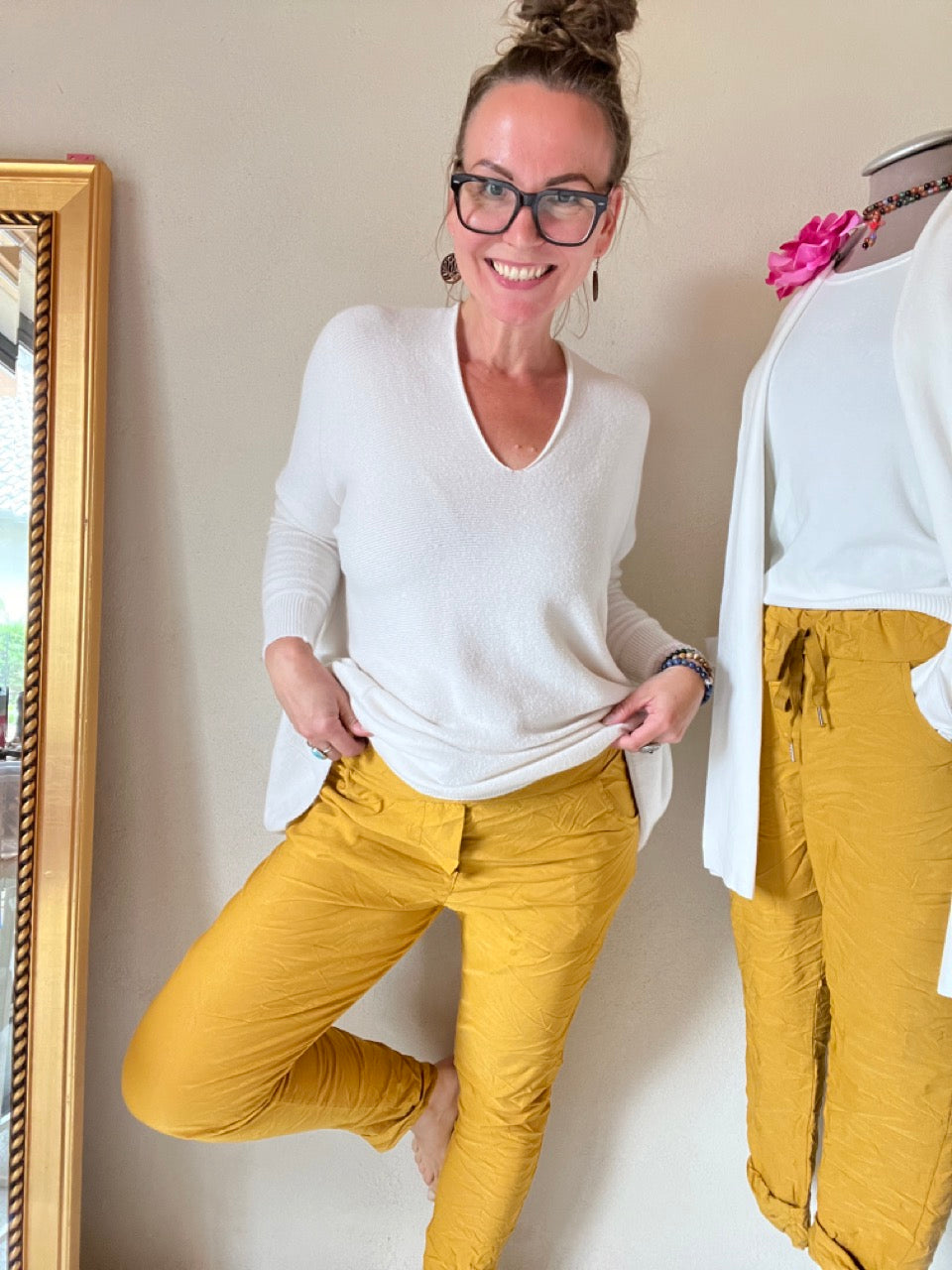 Jogpants Nice Style Senfgelb