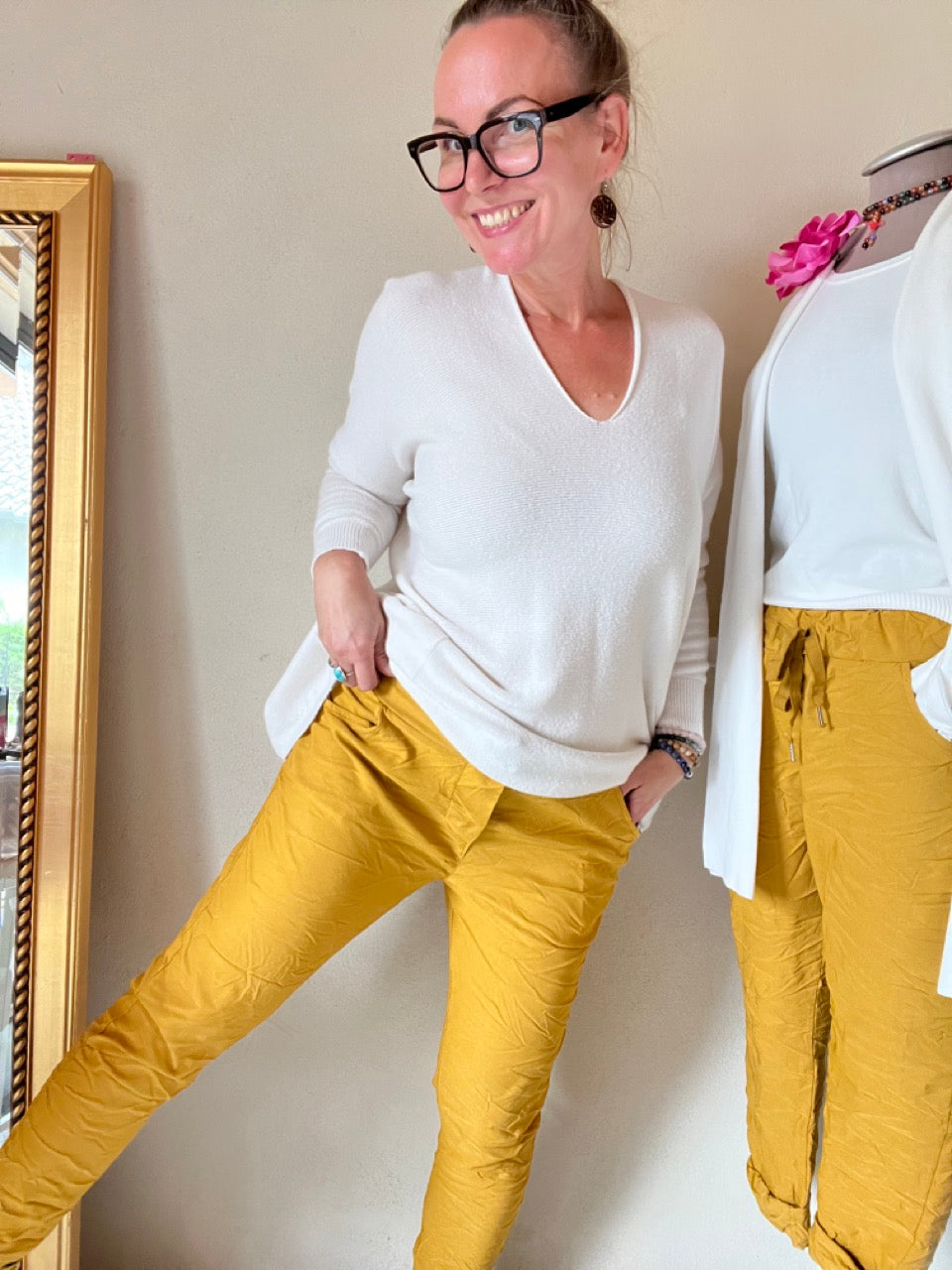 Jogpants Nice Style Senfgelb