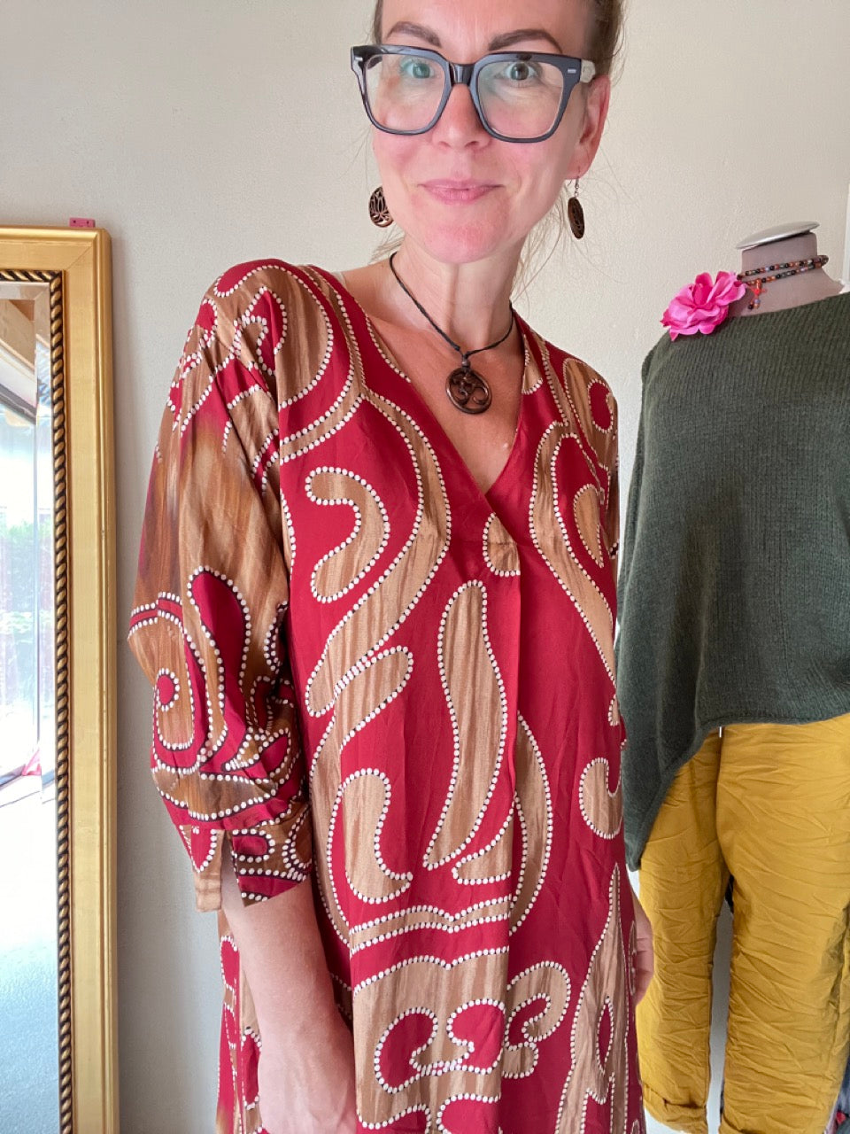 Kleid Tunika Rio Rio Rubin Rot