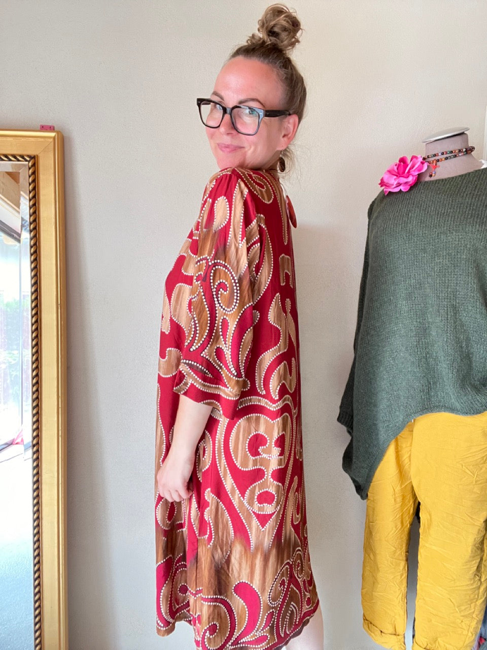 Kleid Tunika Rio Rio Rubin Rot
