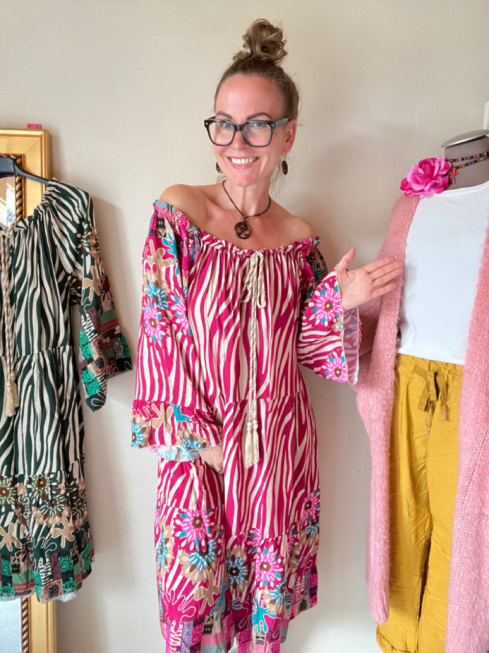 Kleid Tunika Saint Tropez Rosa