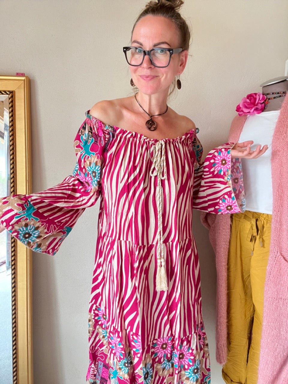 Kleid Tunika Saint Tropez Rosa