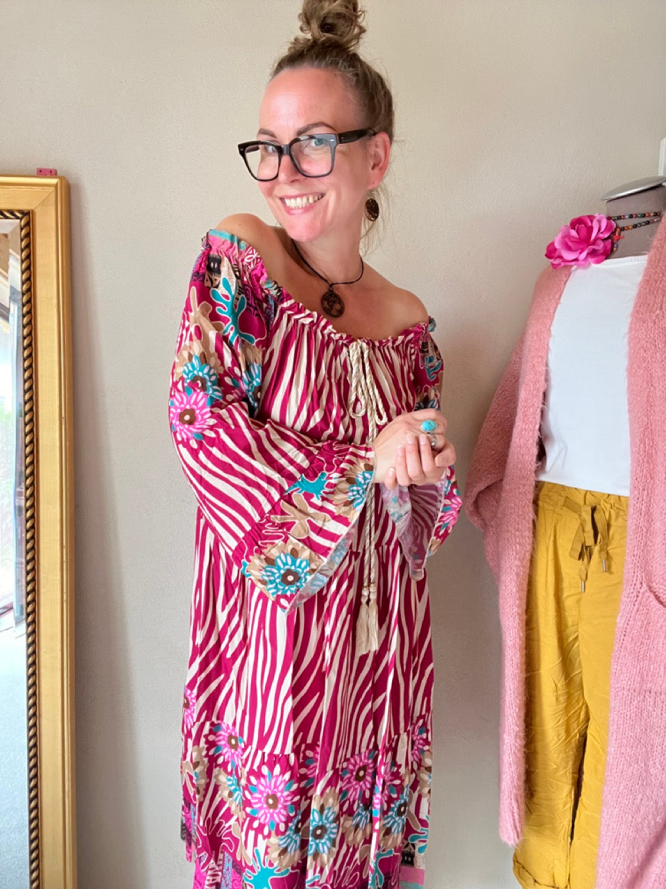 Kleid Tunika Saint Tropez Rosa