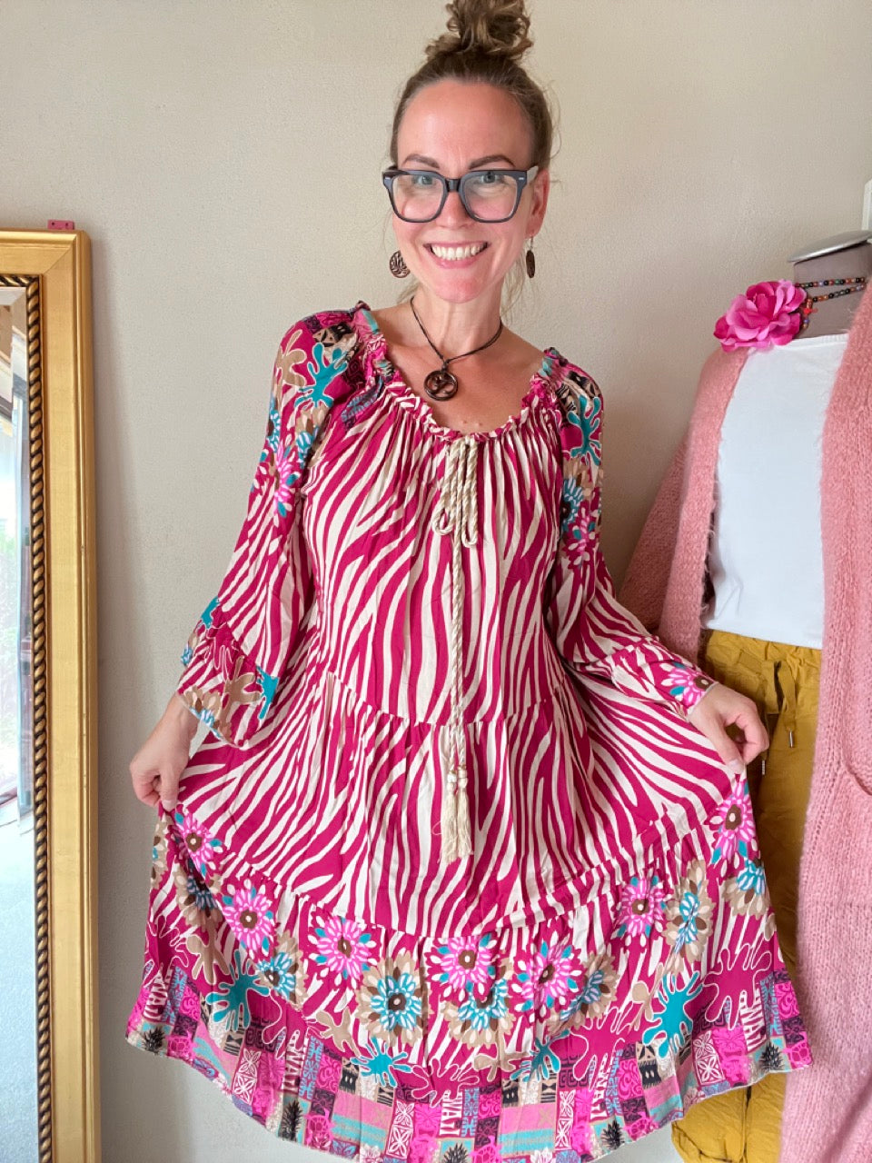 Kleid Tunika Saint Tropez Rosa