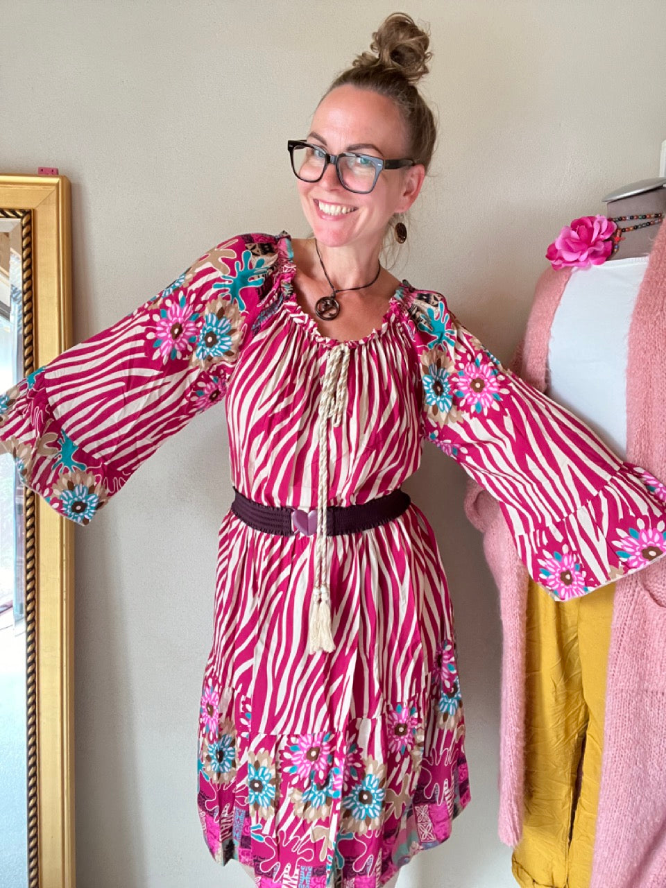 Kleid Tunika Saint Tropez Rosa