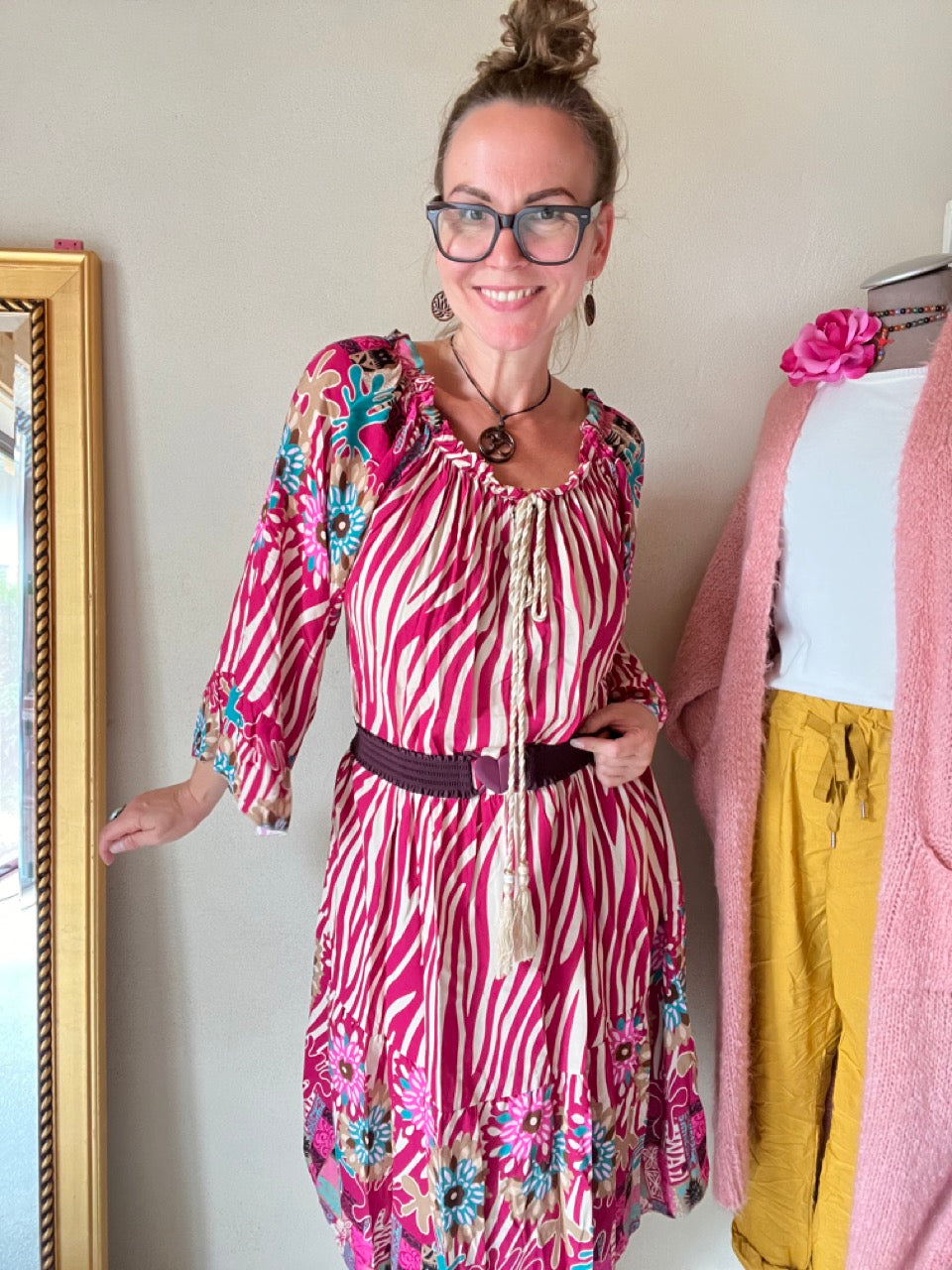 Kleid Tunika Saint Tropez Rosa