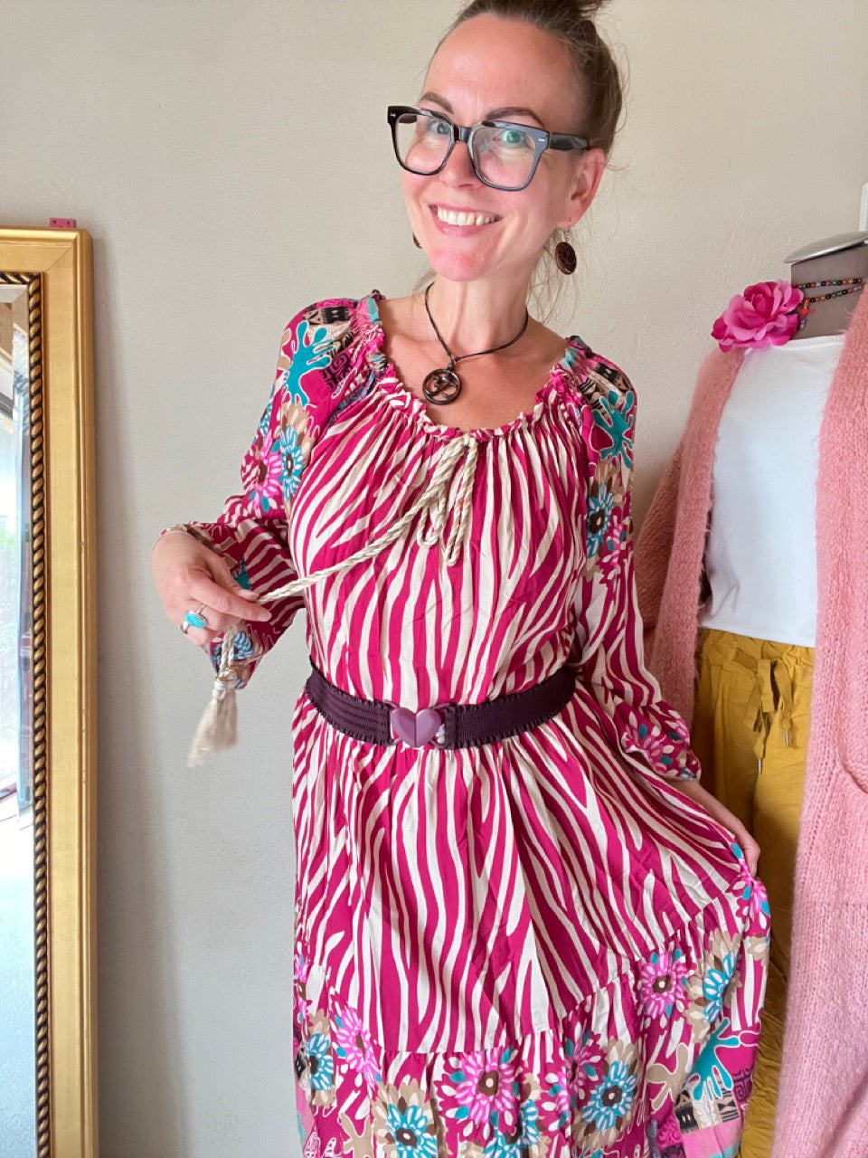 Kleid Tunika Saint Tropez Rosa