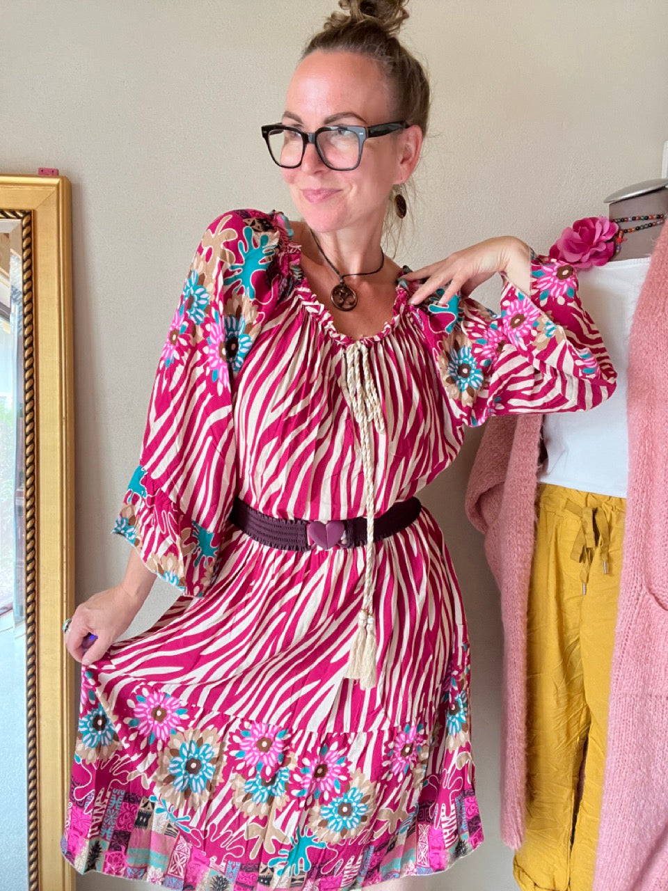 Kleid Tunika Saint Tropez Rosa