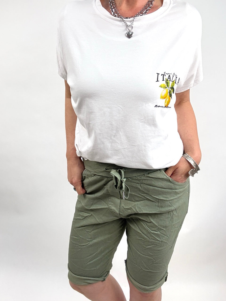 Jogpants Short Nice Style Olive