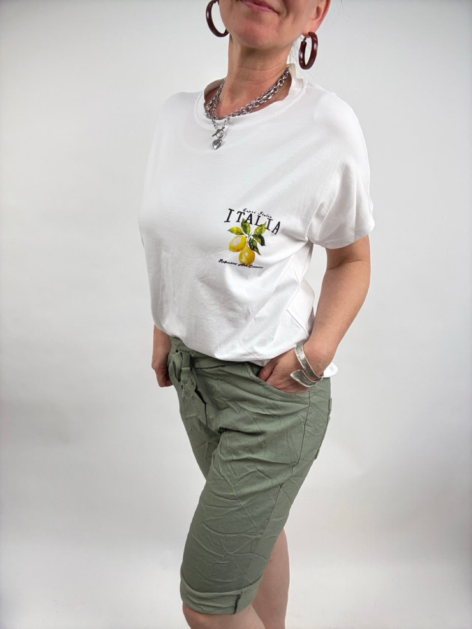 Jogpants Short Nice Style Olive