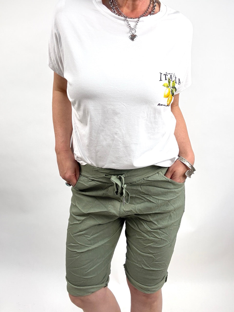 Jogpants Short Nice Style Olive