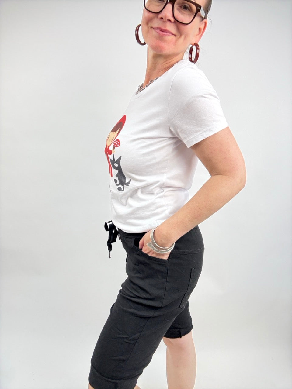 Jogpants Short Nice Style Schwarz