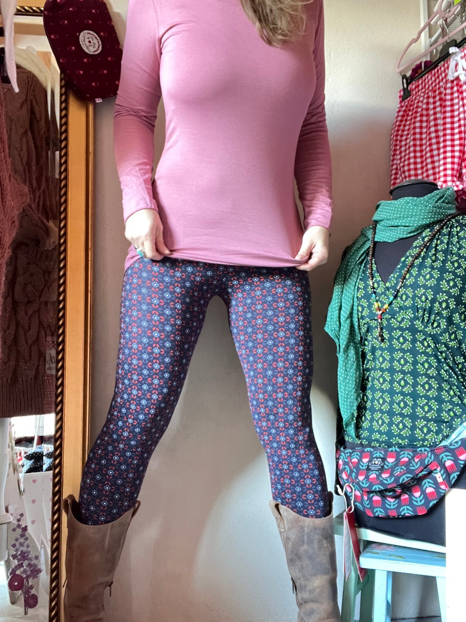 Leggings Blütenmelodie Blau