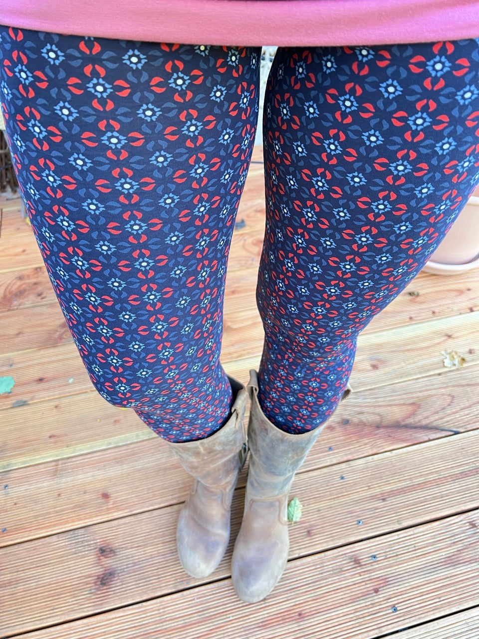 Leggings Blütenmelodie Blau