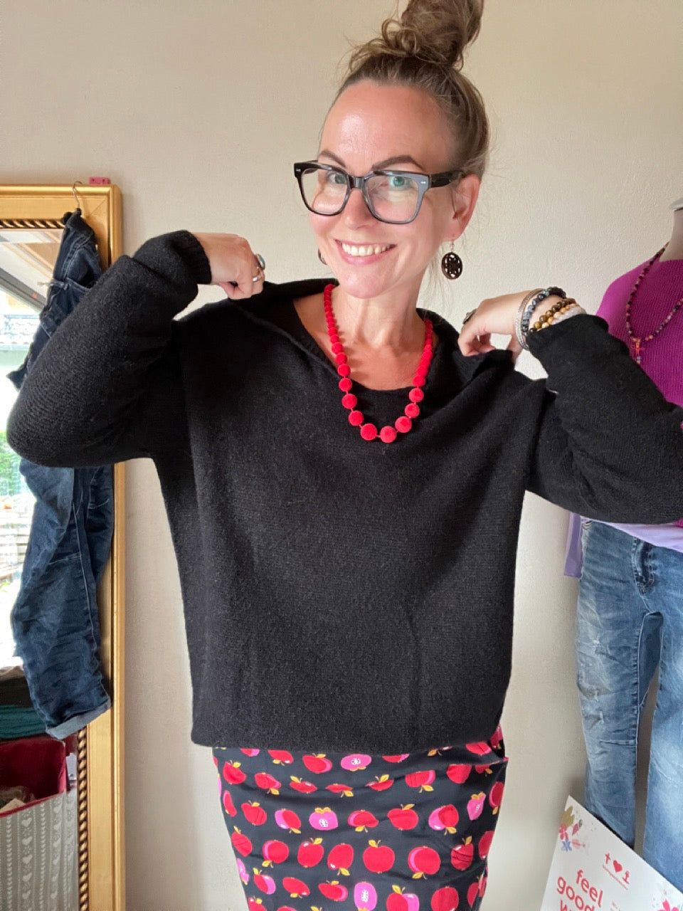 Pulli Schöne Zeit Schwarz