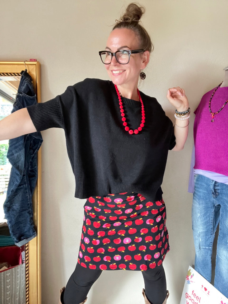 Pulli Frida Frohsinn Schwarz