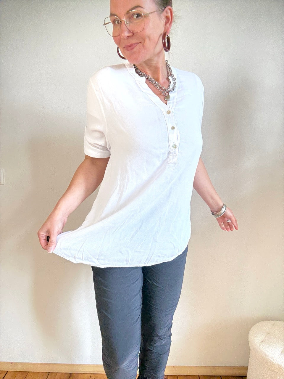 Bluse Lena Weiß