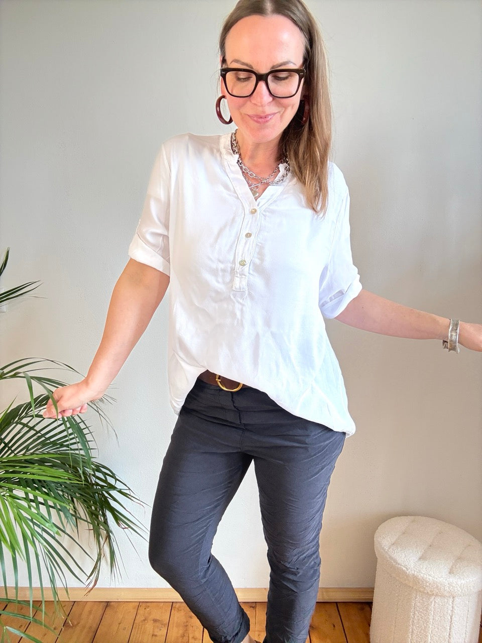 Bluse Lena Weiß
