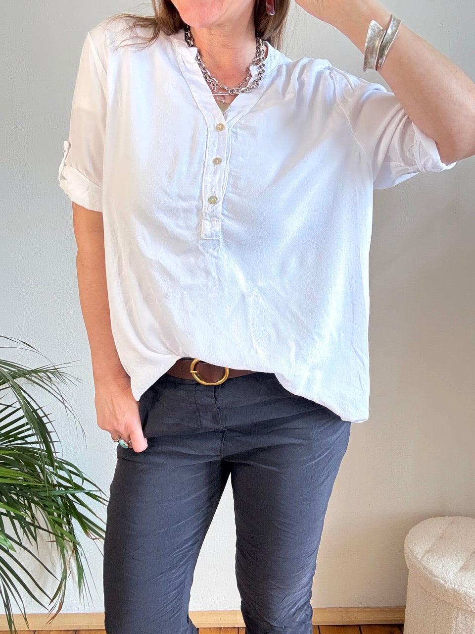 Bluse Lena Weiß