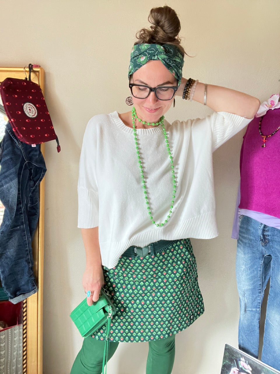 Pulli Frida Frohsinn Wollweiß