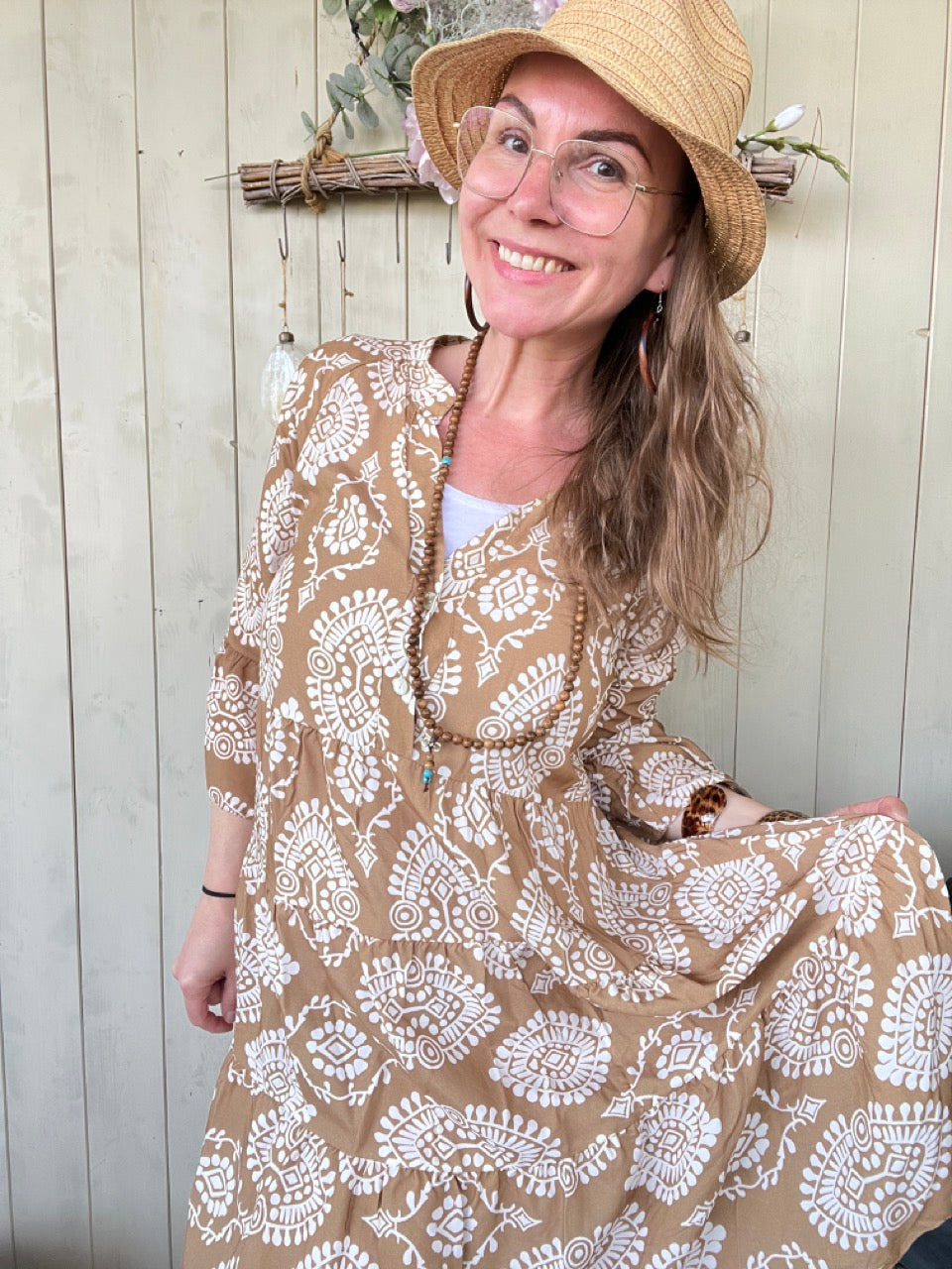 Kleid Tunika Morgenstund Karamel
